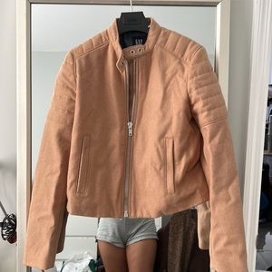 NWT gap Moto biker wool coat size small
